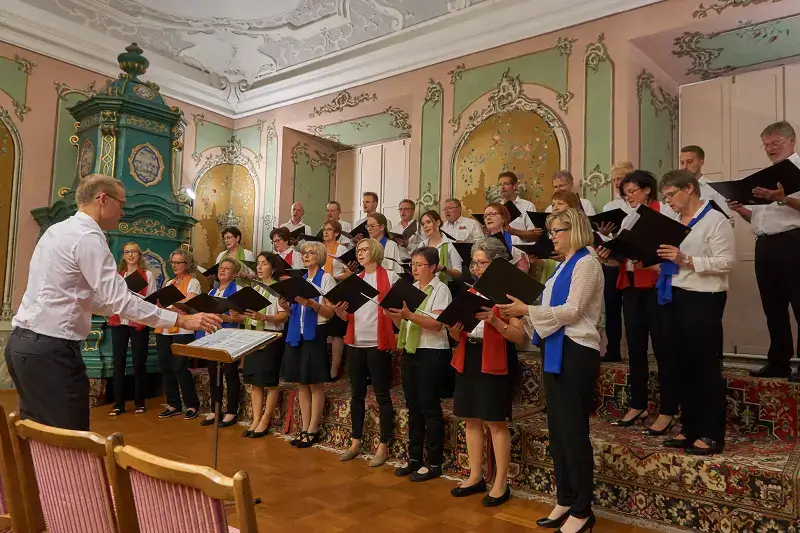 The Vorau Choir singing in the Vorau Abbey!